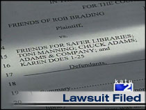 lawsuit filed against citizen group to prevent free speech.  credit: katu 2 news